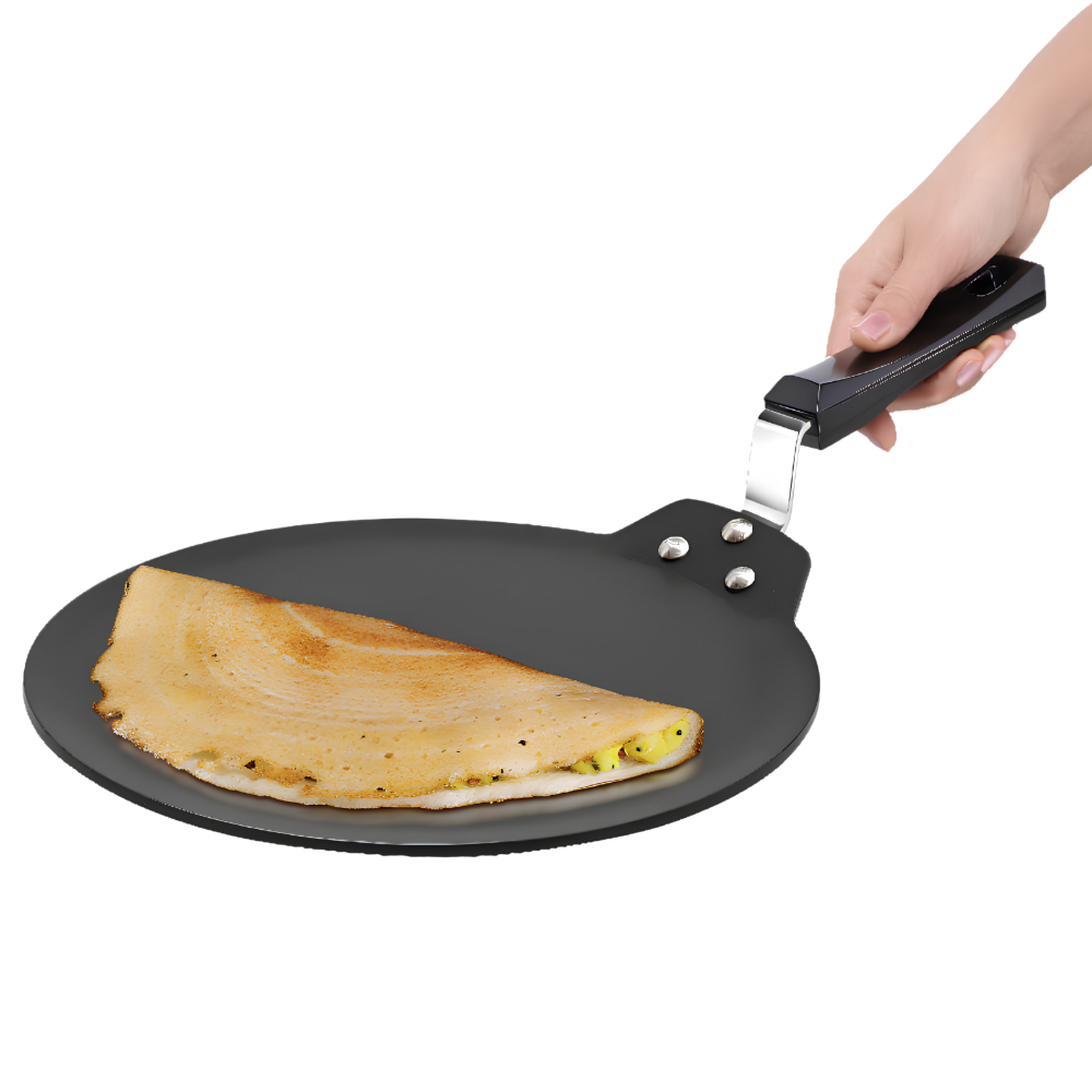 FUTURA Hawkins 28 cm Dosa Tava, Non Stick Flat Dosa Tawa, Gas, Induction Cooktop Compatible, (INDT28)