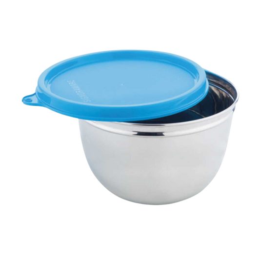 Signoraware Mixing Bowl Stainless Steel | With Lid | Leak Proof | BPA Free | Pack & Carry - Premium SS Barni/Containers from Signoraware - Just Rs. 187! Shop now at Surana Sons