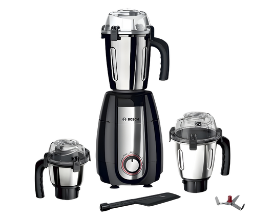 BOSCH TrueMixx Pro 1000 W Mixer Grinder, 1000W 3 Jar Black MGM8836BIN