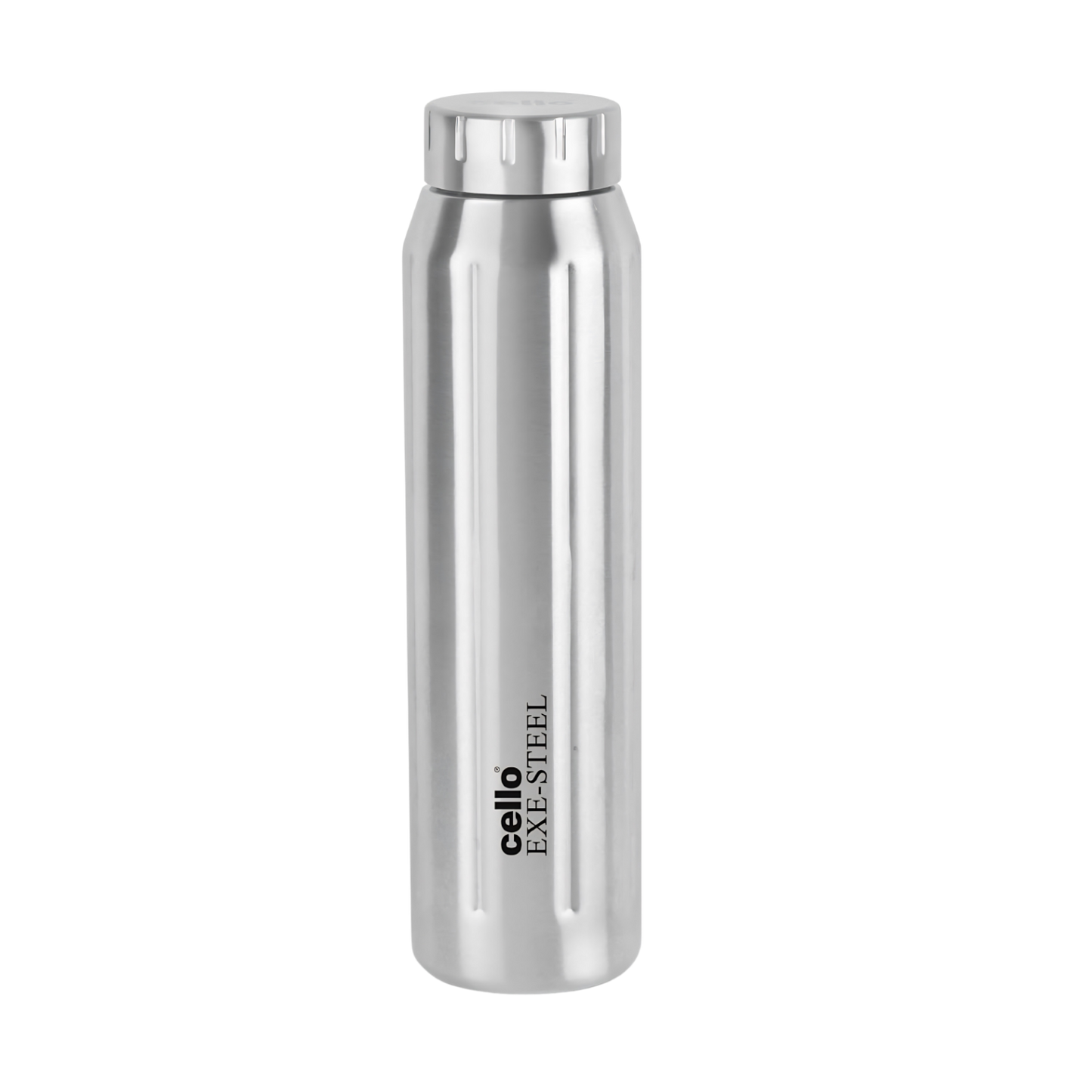 CELLO Volga Stainless Steel Bottle 900 ml, Silver | Single Walled Steel | Rust Proof, Stain Proof, Leak Proof Steel Bottle for Office | Dishwasher & Fridge Safe Steel Bottle for School