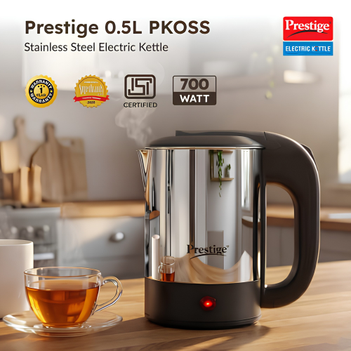 PRESTIGE Electic Travel Kettle 0.5 L V2 (0.5 L with Concealed Element)