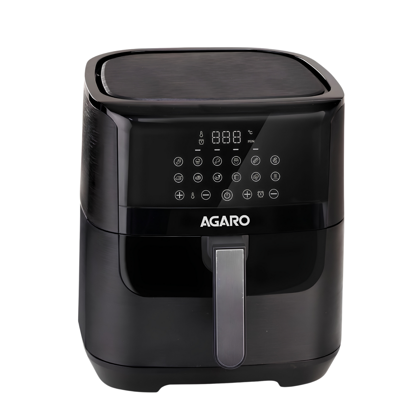 AGARO Digital Air Fryer, 6.5 Ltr | 12 Preset Cooking Modes | 360 Degrees Air Circulation With Variable Temperature Settings | Frying, Grilling, Toasting, Roasting, 1800 W, Black.