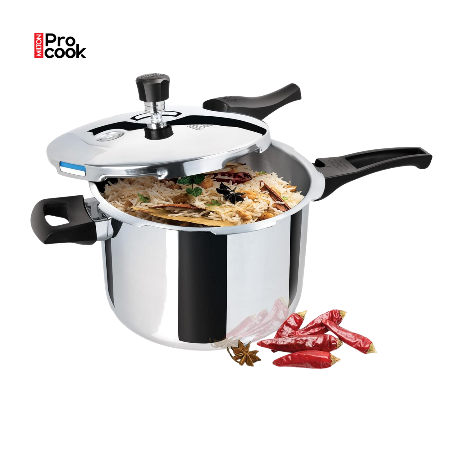 MILTON PROCOOK Triply Stainless Steel Pressure Cooker Outer Lid | ISI