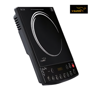 V-GUARD Induction Cooktop VIC 12 | 1800 W | LED Display | Soft Touch Controls | 4 Hour Timer Function