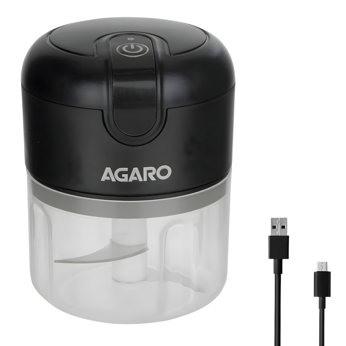 AGARO Elite Rechargeable Mini Electric Chopper, 250 ML, Black