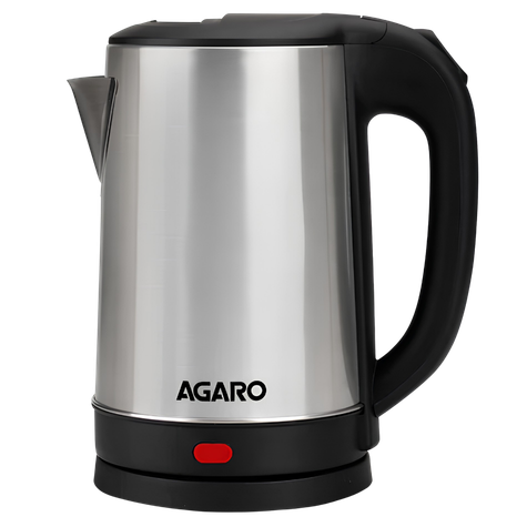 AGARO Sonnet Electric Kettle, 1.5 Ltr | 1500W | Stainless Steel Body | Quick Boil For Making Black Tea & Black Coffee | Auto Shut Off | Cool Touch Handle