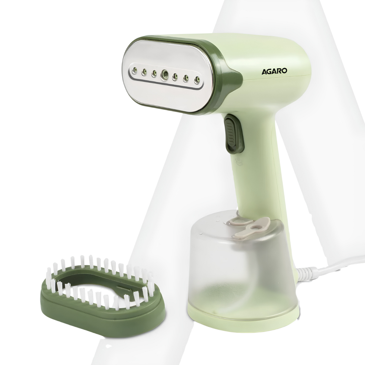AGARO Regency Handheld Garment Steamer, Wrinkle Remover, Iron, Fast Heat, Ceramic Steam Nozzle, 1200W, 250 ML Water Tank, Detachable Fabric Brush