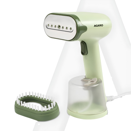 AGARO Regency Handheld Garment Steamer, Wrinkle Remover, Iron, Fast Heat, Ceramic Steam Nozzle, 1200W, 250 ML Water Tank, Detachable Fabric Brush
