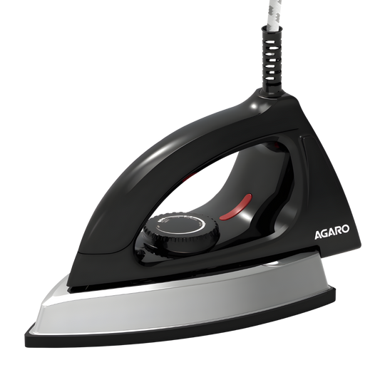 AGARO Regal Heavy Weight Electric Dry Iron, 1000 W, Black
