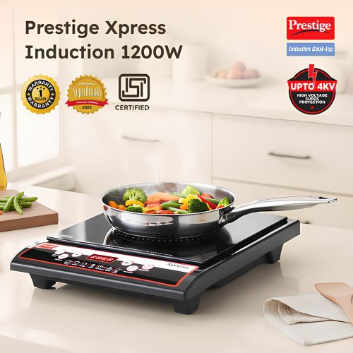 PRESTIGE Induction Cooktop Xpress 1200 W | Indian Menu Option