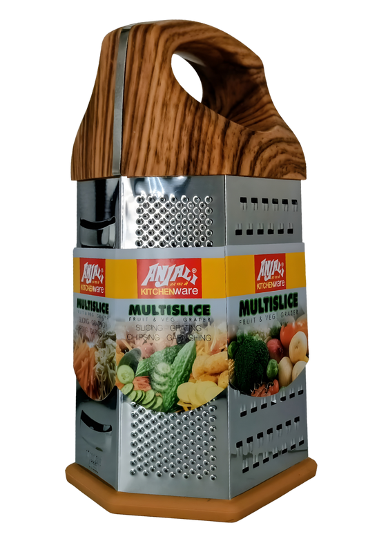 ANJALI Chefline Multi Slicer 62 | Fruit & vegetable Grater | 6 Way | Slicer, Shredder, Grater, Jali Slice