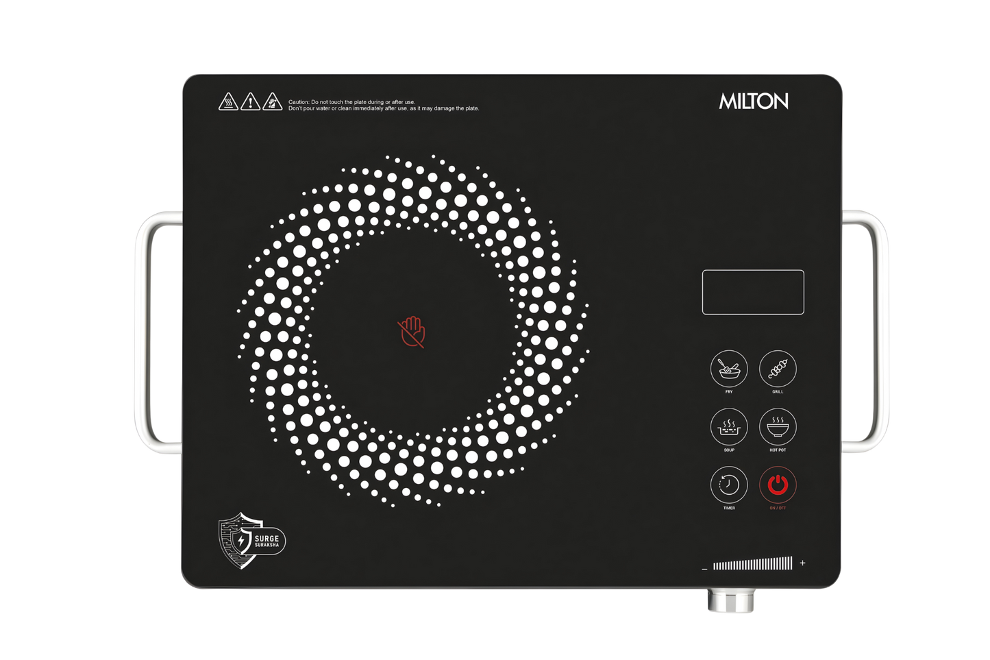 MILTON Elio Infra Red Cooktop | 2000 W | Auto Cook Function | Surge Suraksha