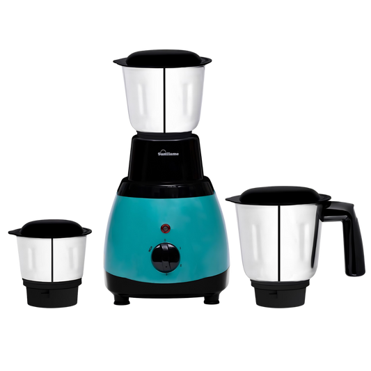 Sunflame MG50 Mixer Grinder | Powerful 500W Motor | Easy-to-Clean Removable Blades | 3 Multi-Utility Jars | 3 Speed Settings | Compact Size | Leak-Proof Lids | 2-Year Coverage