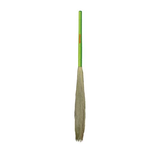 SPOTZERO By Milton Spotzero Airavat Premium Grass Broom I Shillong & Silchar Grass Blend I Extra Long Ergonomic Handle Design, 1 Pcs