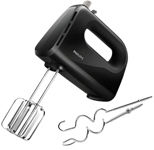 Philips HR 3705/10 300 Watt Lightweight Hand Mixer, Blender with 5 speed control settings, stainless steel accessories and 2 years warranty