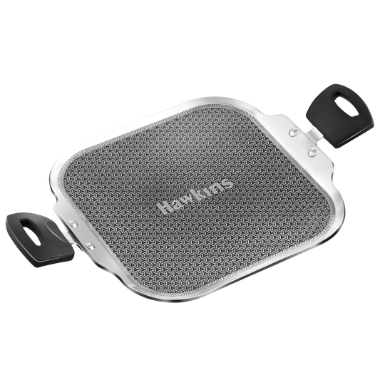 HAWKINS Induction Compatible Triply Shielded Nonstick Square Tava 26 cm | Metal Spatula Safe, Durable Nonstick | (NSST26)