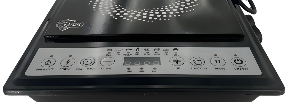 MILTON Elio Induction Cooktop 1200 Watt | Soft Touch Push Button | 1 Year Warranty | 3 Year Coil Warranty