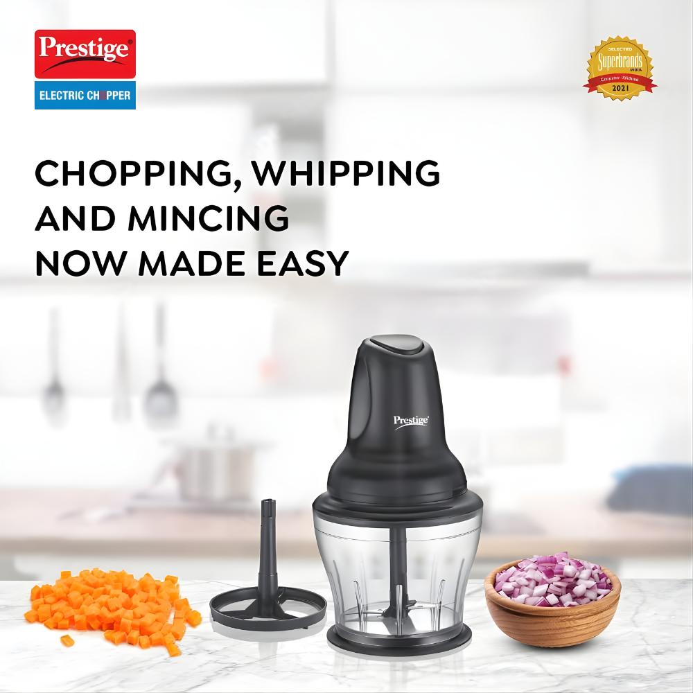 PRESTIGE PEC 4.0 Electric Vegetable & Fruit Chopper | Warranty 2 Years