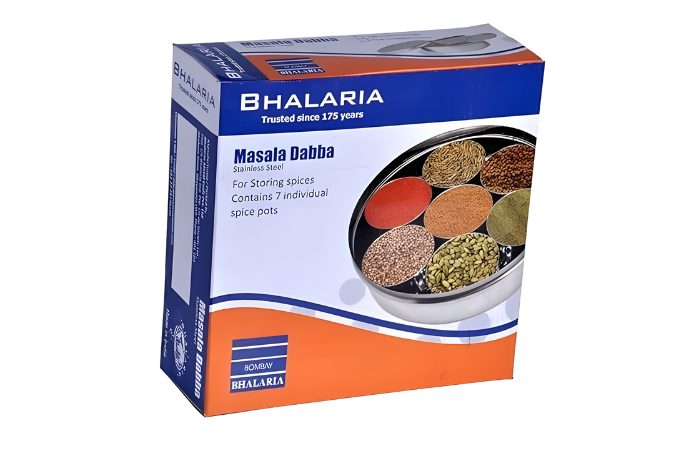 BHALARIA Stainless Steel - Masala Dabba, No. 12 | Premium Quality