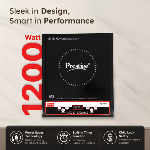 PRESTIGE Induction Cooktop Xpress 1200 W | Indian Menu Option