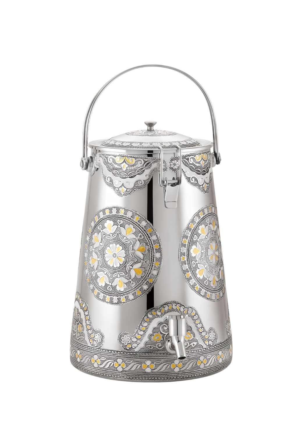 MIRROR Stainless Steel Conical Water Tank | Water Container | Capacity : 10 Litre (Antique)