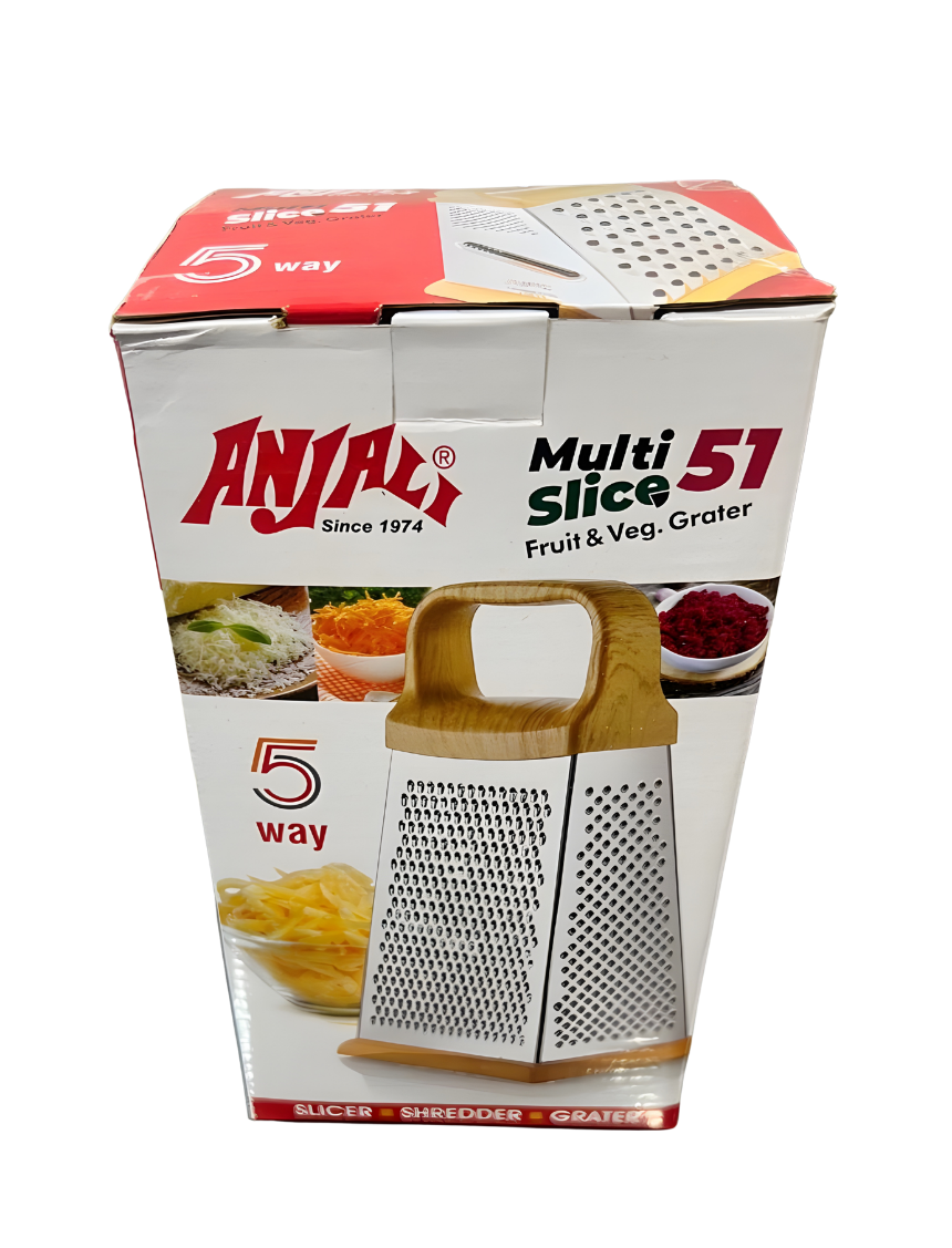 ANJALI Chefline Multi Slicer 51 | Fruit & vegetable Grater | 5 Way | Slicer, Shredder, Grater