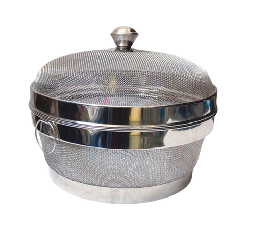 BABA Fruits & Vegetables Basket | Stainless Steel Mesh | Draining Strainer | Mirror Polish | Dishwasher Safe