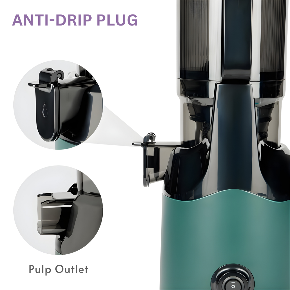 BOROSIL Borosil Vita Rich Slow Juicer | 250 Watts, 1.5 Ltr Wide Mouth Hopper | 1 Ltr Jug & Pulp Collector with Anti Drip Tap | Reverse Function for Pulp Cleaner, Auto Cut-Off for Safety | 2 Years Warranty