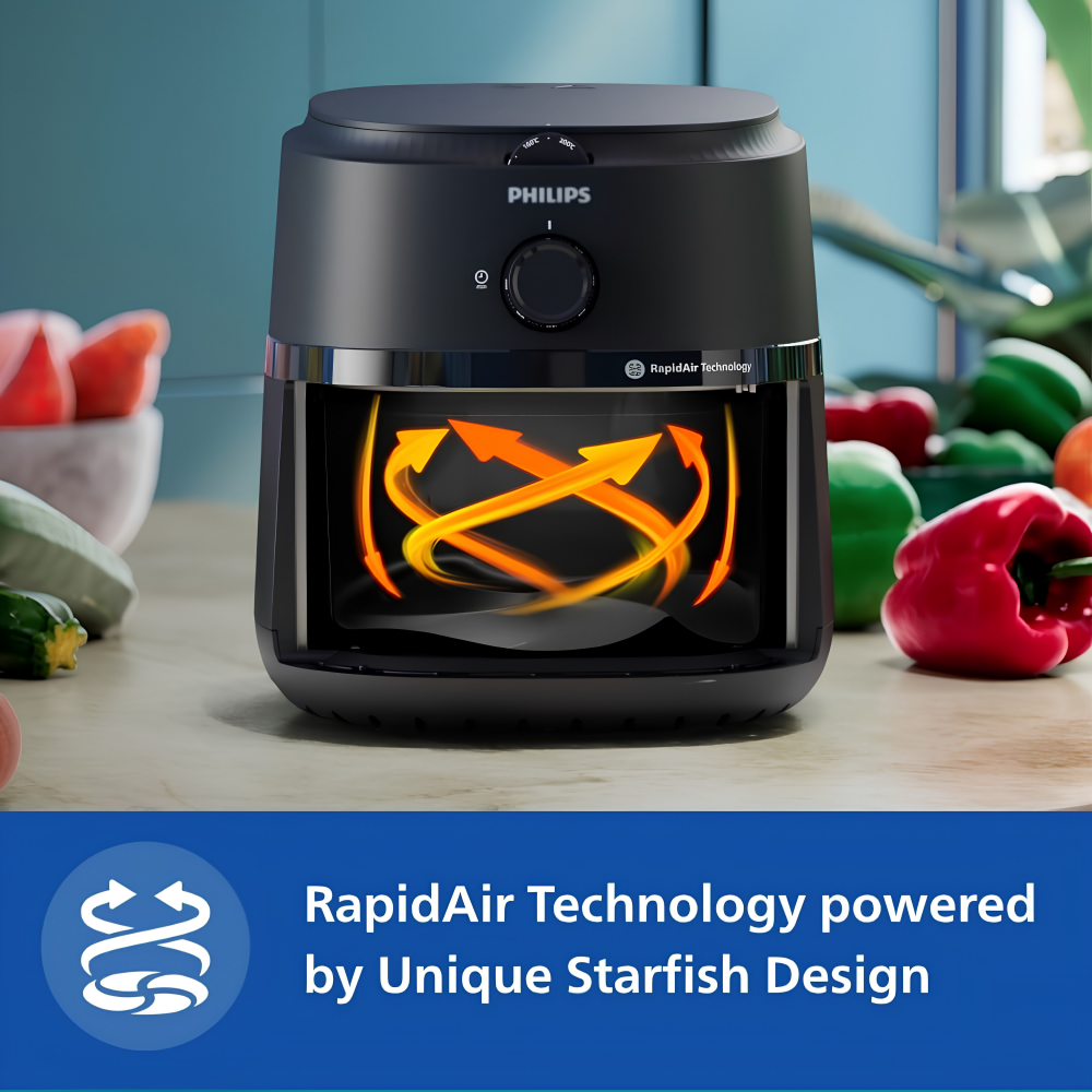 PHILIPS 4.2L Airfryer with Rapid Air Technology - NA120/00