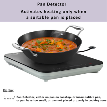 FUTURA By Hawkins Single Hob Induction Cooktop (2000-W) (FIC1A1) | 1 Year Warranty