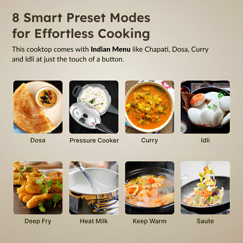 PRESTIGE Induction Cooktop Xpress 1200 W | Indian Menu Option
