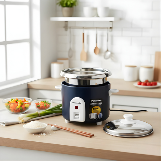 PNASONIC SR-3NA  (SB) Baby Cooker 0.3 Ltr Automatic Rice Cooker - 1 pot | 230 W | Cooking Capacity 0.16 Kg