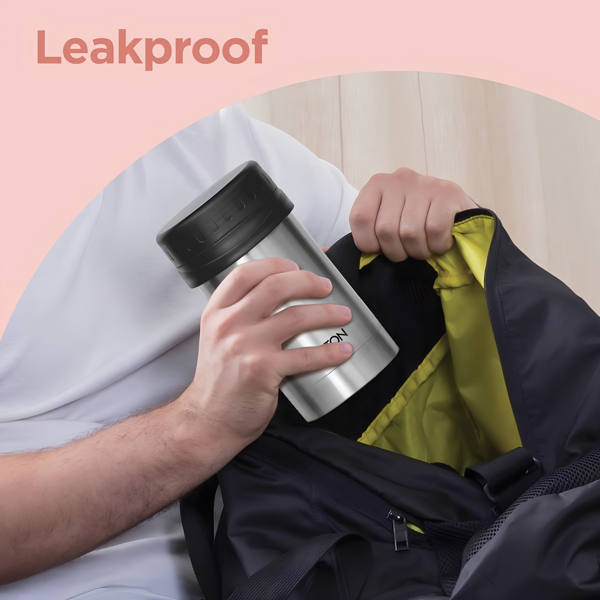Milton Thermosteel Soup Flask | 100% Leak Proof I Premium Stainless Steel | Vacuum Insulated I Thermos for Soup, Tea, CoffeeSilver