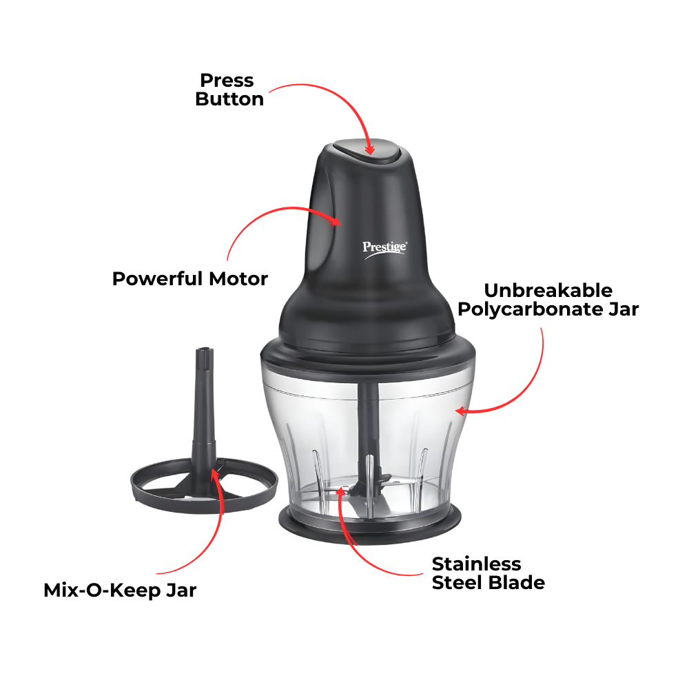 PRESTIGE PEC 4.0 Electric Vegetable & Fruit Chopper | Warranty 2 Years