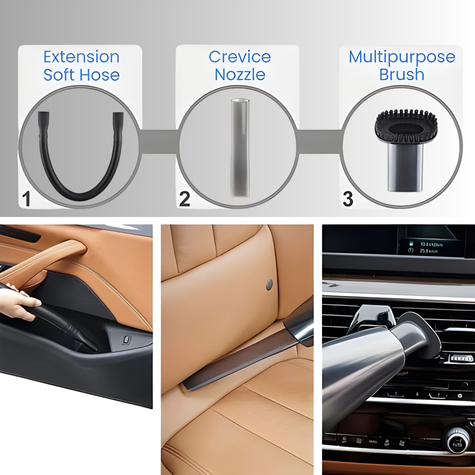 AGARO Car Vacuum Cleaner HVC1081 | Portable, Handheld, 110W,  5.5KPA Power Socket