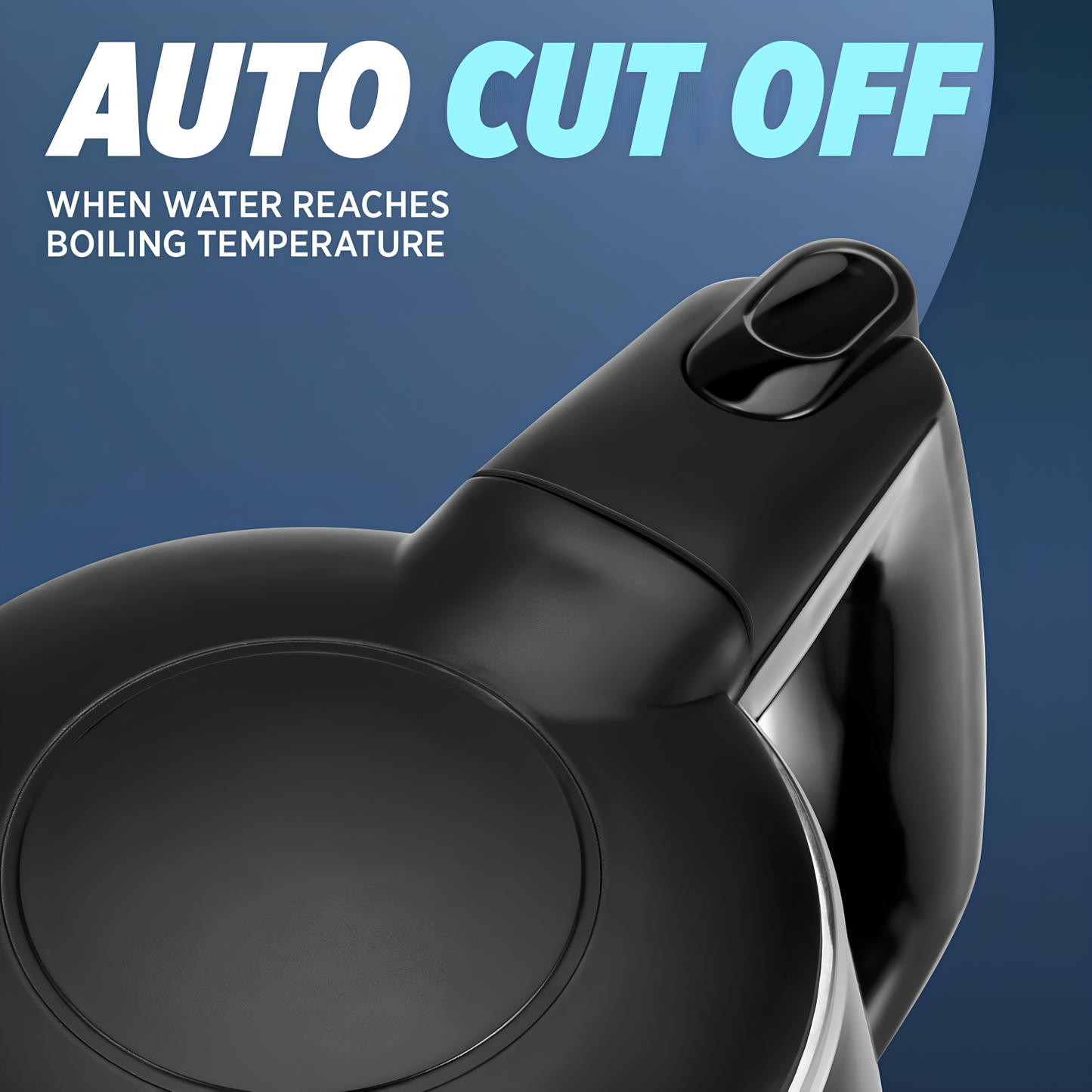 MILTON Riga Stainless Steel Electric Kettle 1.5L | 1500 W | Fast Boiling | Boil Dry Protection | Auto Cut-Off | Double Wall Body With Cool-touch Handle | 1 Year Warranty | Black