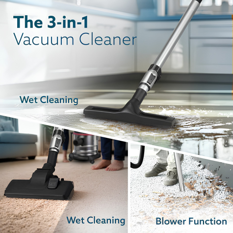AGARO ACE Wet & Dry Vacuum Cleaner 1600 W | 21 Ltres Capacity | 21.5 kPa Suction Power | For Home & Office
