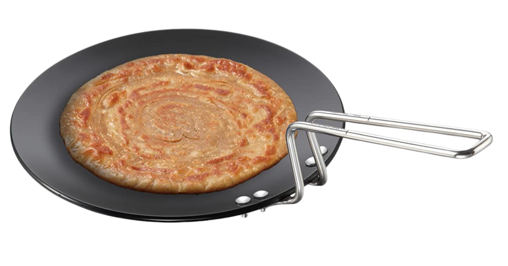 Hawkins Futura 28 cm Tava, Hard Anodised Tava with Stainless Steel Handle, Black (AT28) - Premium hard anodised tava tawa from hawkins futura - Just Rs. 1089! Shop now at Surana Sons