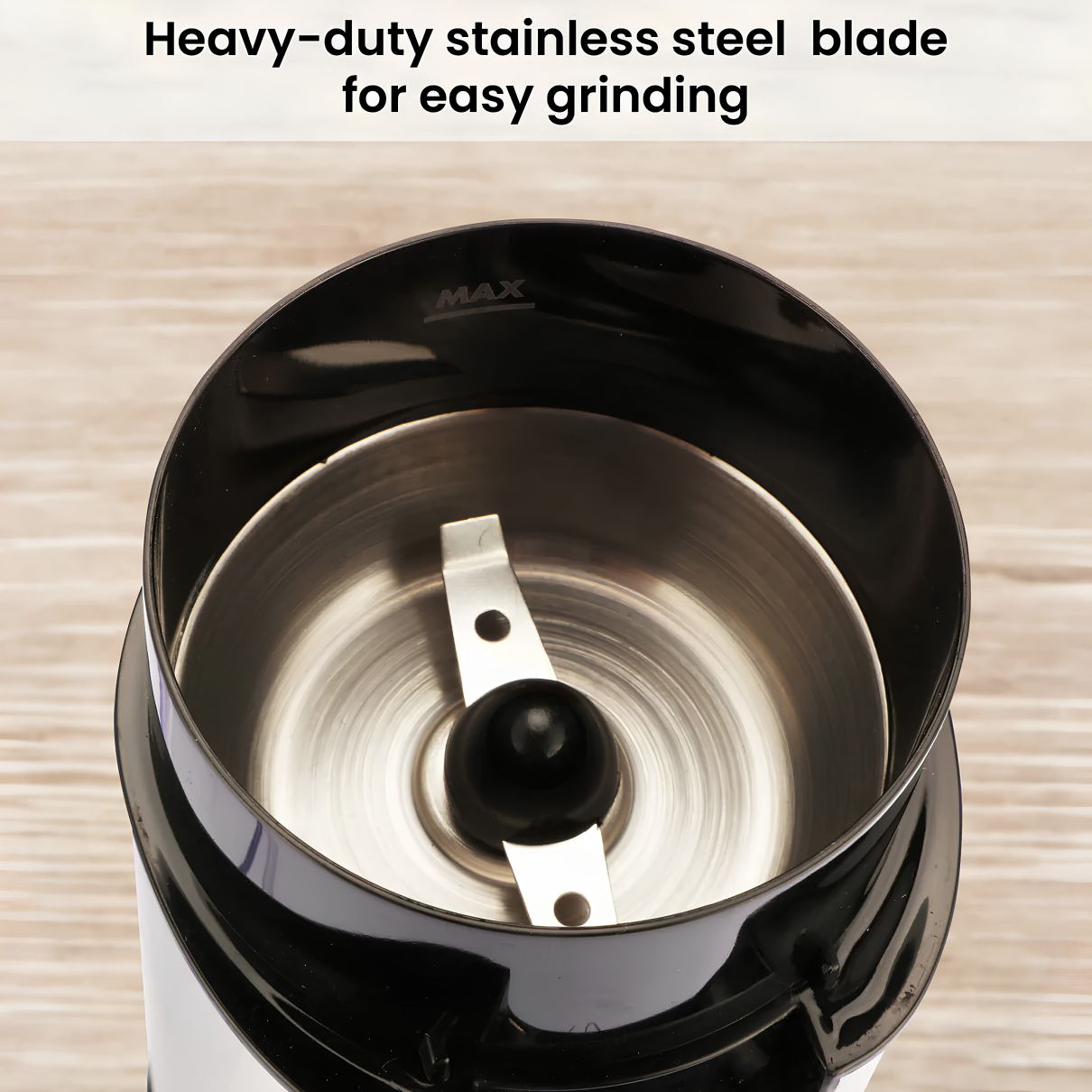AGARO Grand Coffee Grinder - Silver | Capacity 60 Grams | 150 Watts | Compact & Easy to Use