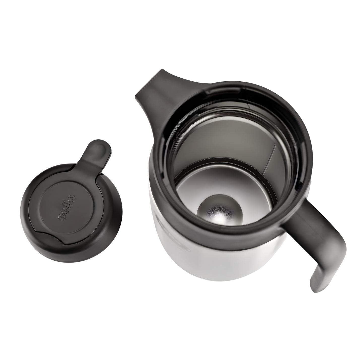 CELLO Magnum Stainless Steel Double Walled Vacuum Insulated with Handle 1600 ML, Silver | Hot & Cold | Easy to Carry Leakproof Tea/Coffee Flask