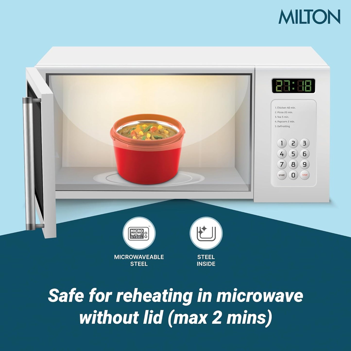 MILTON Urban Case /Town Case Hot Tiffin | Leak Proof | M.W. Safe