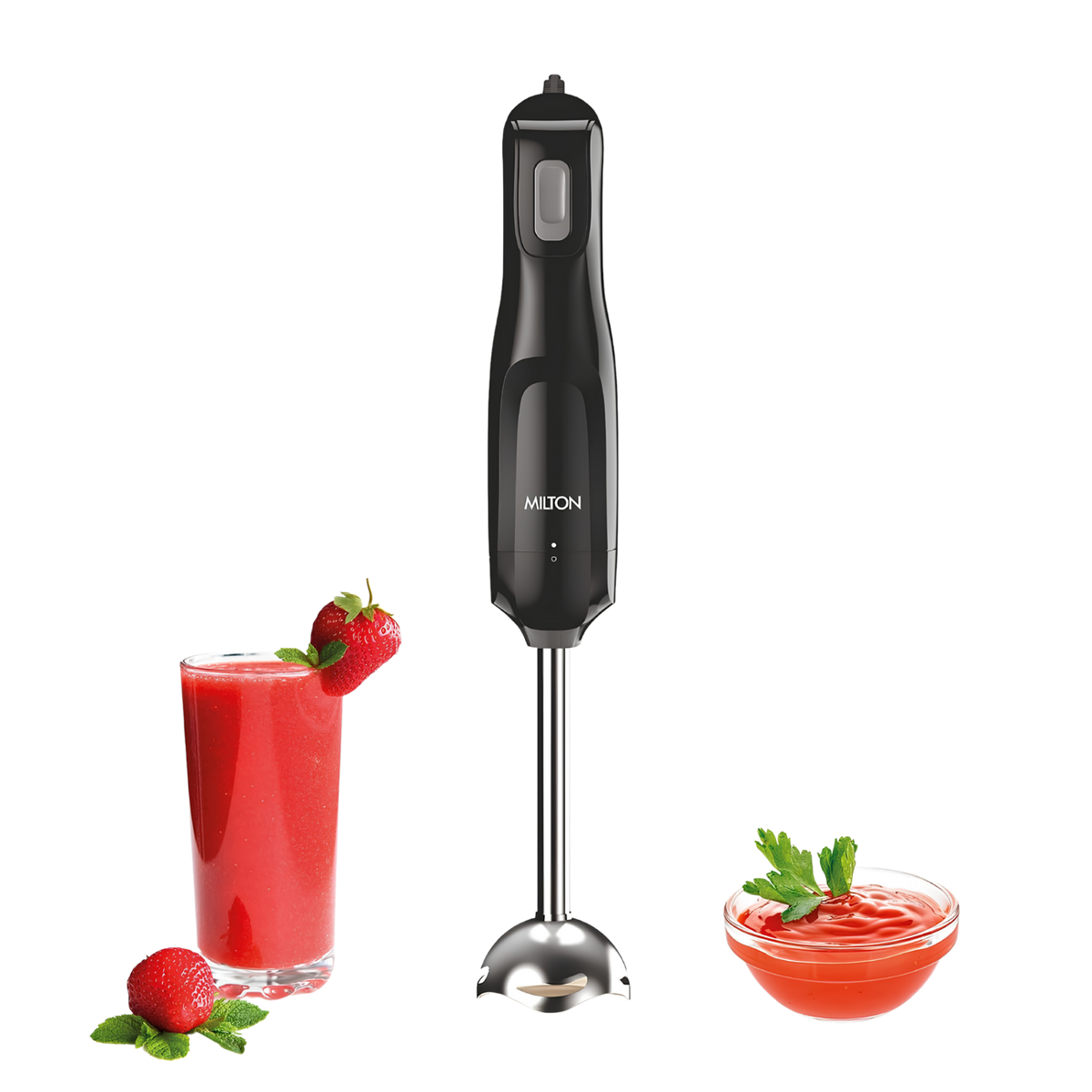 MILTON VorteQ Electric Hand Blender | Powerful 300W Low Noise DC Motor | Ideal for Smoothie, Shakes, Batter, Soups, Baby Food | 2-Year Warranty
