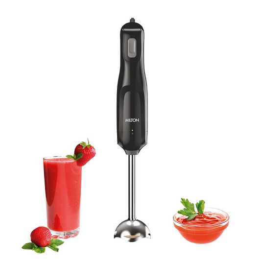 MILTON VorteQ Electric Hand Blender | Powerful 300W Low Noise DC Motor | Ideal for Smoothie, Shakes, Batter, Soups, Baby Food | 2-Year Warranty