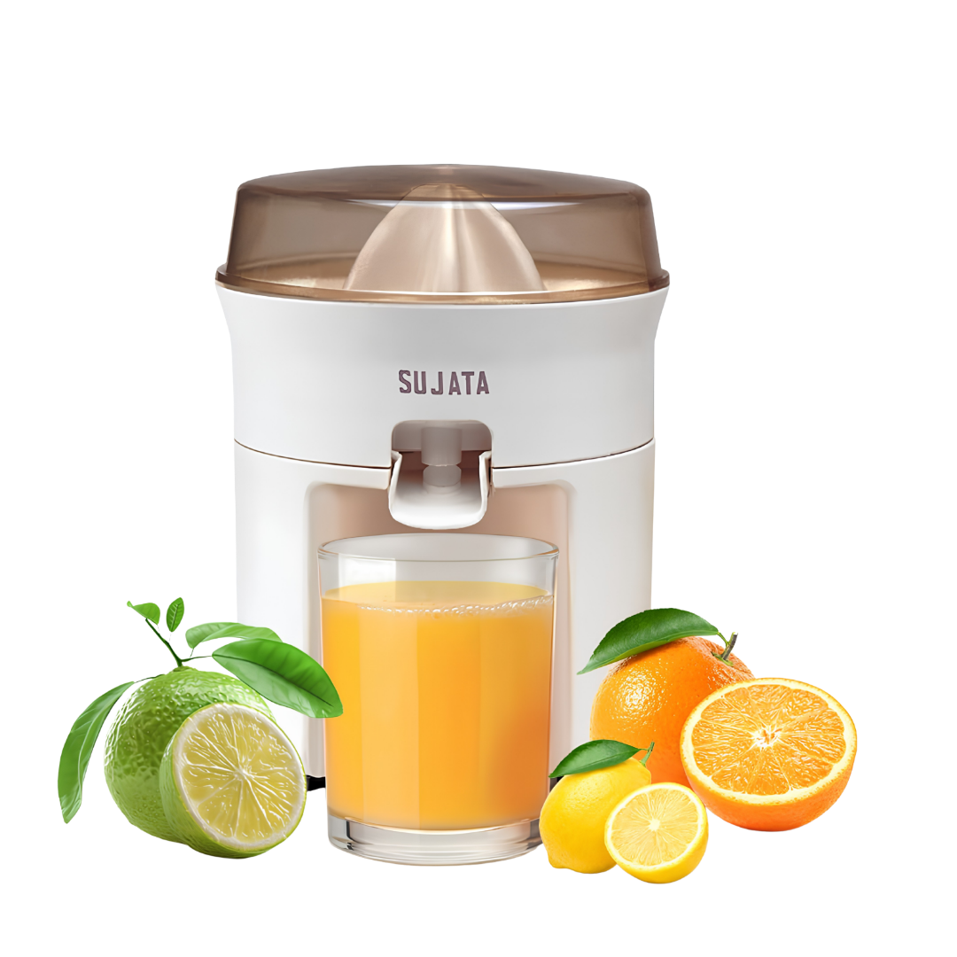 SUJATA CITROMATIC Citrus Juicer Machine for Pulpy Delights | 40 Watts | 110 RPM | Direct Flow for Unlimited Capacity