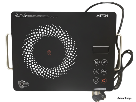 MILTON Elio Infra Red Cooktop | 2000 W | Auto Cook Function | Surge Suraksha