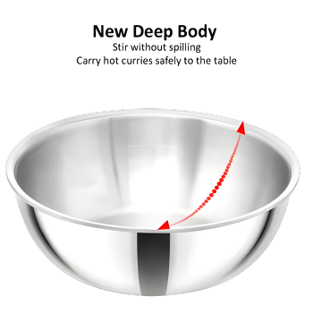 HAWKINS Induction Compatible SS Tri-ply Tasla (Kadhai)