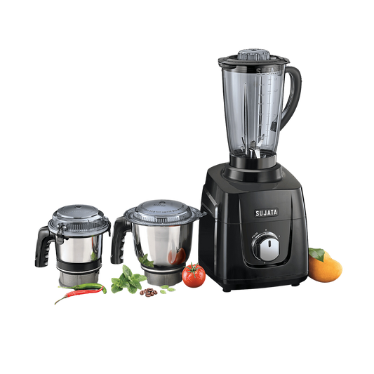 SUJATA 1000 Watt Mixer Grinder, Black | MG01 | 3 Jar - Premium Mixer Grinder from Sujata - Just Rs. 7299! Shop now at Surana Sons