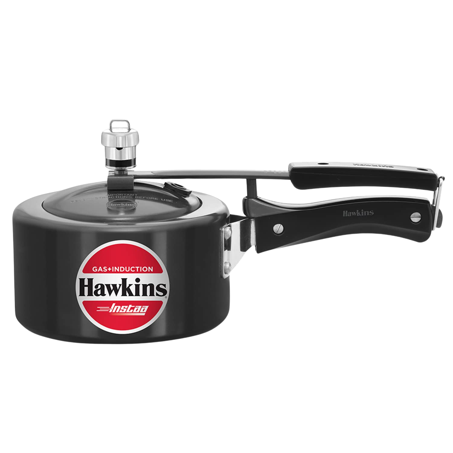 HAWKINS Instaa Pressure Cooker, Induction Base Inner Lid Cooker | Hard Anodised Cooker | Black - Premium hard anodised pressure cooker from Hawkins - Just Rs. 1575! Shop now at Surana Sons