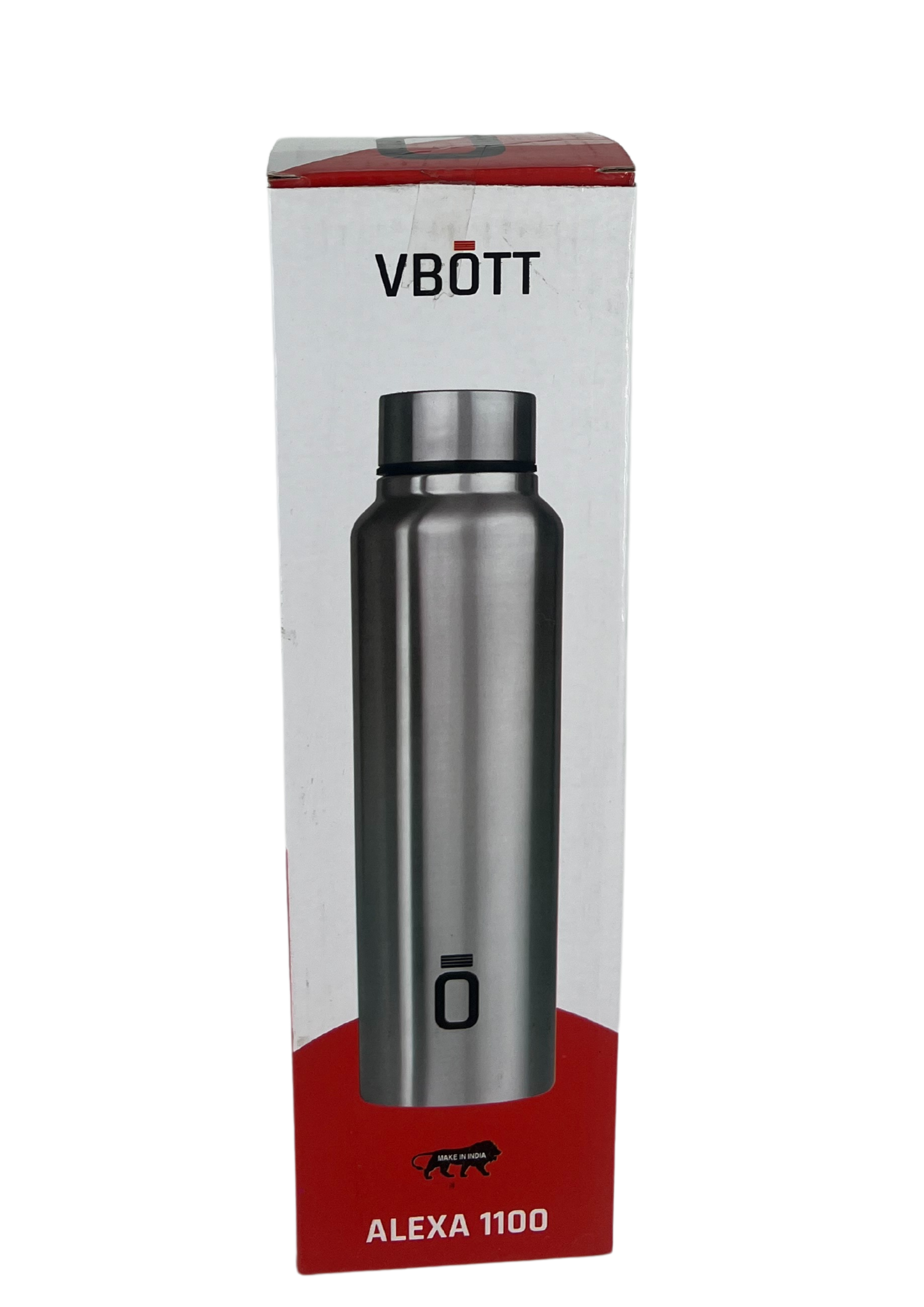 VBOTT Stainless Steel Alexa Fridge Bottle | Matt Finish | 1000 ML | Single Wall | BPA Free - Premium SS Fridge Bottle from VBOTT - Just Rs. 268! Shop now at Surana Sons