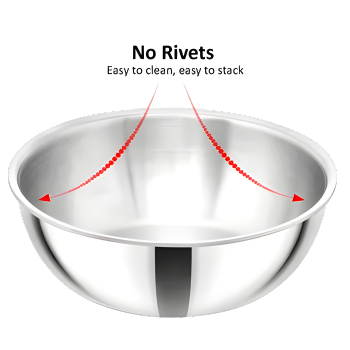 HAWKINS Induction Compatible SS Tri-ply Tasla (Kadhai)